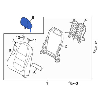 Mazda OE - Front Right Headrest