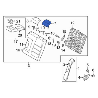 Mazda OE - Rear Outer Headrest