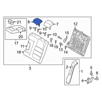 Mazda OE - Rear Center Headrest
