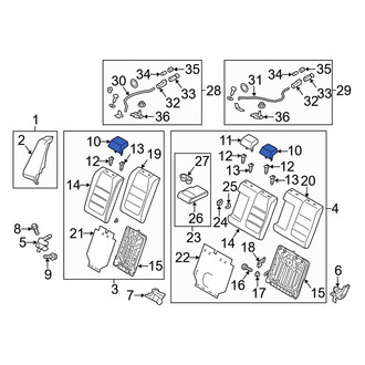 Mazda OE - Rear Outer Headrest