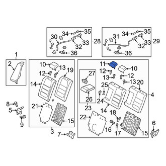 Mazda OE - Rear Center Headrest