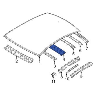 Mazda OE - Center Front Roof Bow