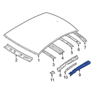 Mazda OE - Left Outer Roof Side Rail