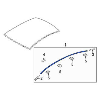 Mazda OE - Right Roof Molding