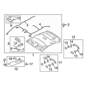 Mazda OE - Roof - Interior Trim (W/O Sunroof)