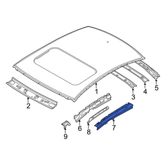 Mazda OE - Left Outer Roof Side Rail