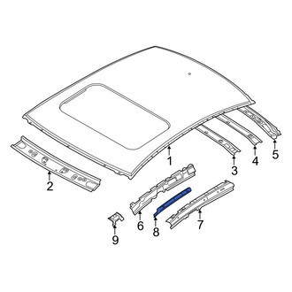 Mazda OE - Left Roof Side Rail Reinforcement