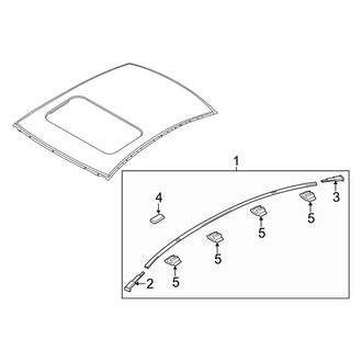 Mazda OE - Roof - Exterior Trim (With Sunroof)
