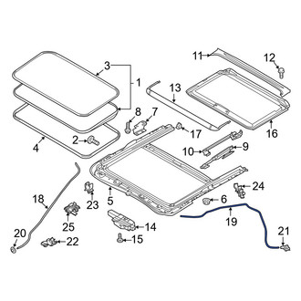 Mazda OE - Rear Sunroof Drain Hose