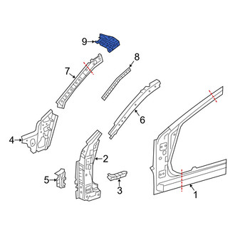Mazda OE - Right Roof Panel Reinforcement