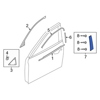 Mazda OE - Front Left Door Applique
