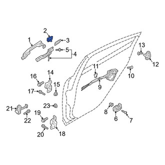 Mazda OE - Front Right Exterior Door Handle Cover