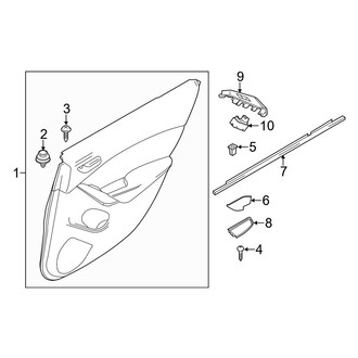 Mazda OE - Rear Door - Interior Trim
