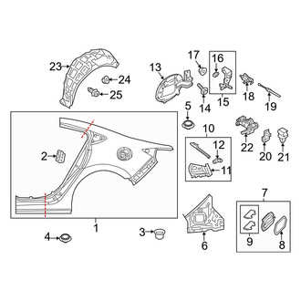 Mazda OE - Quarter Panel & Components