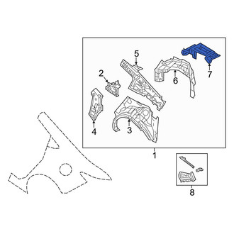 Mazda OE - Rear Right Lower Quarter Panel Reinforcement