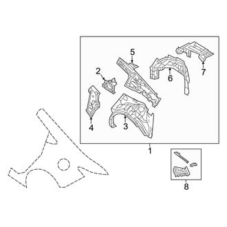 Mazda OE - Quarter Panel - Inner Structure