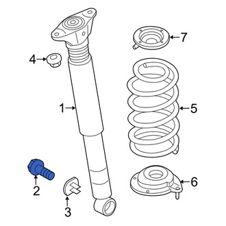 Mazda OE - Suspension Shock Absorber Mounting Bolt
