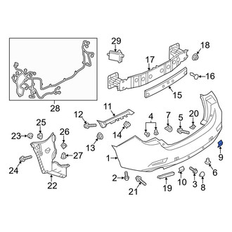 Mazda OE - Rear Right Tow Eye Cap