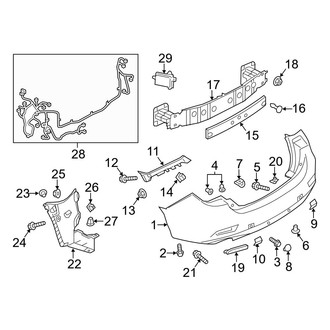 Mazda OE - Rear Bumper - Bumper & Components