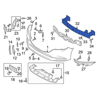 Mazda OE - Front Bumper Impact Bar