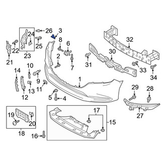 Mazda OE - Bumper Cover Nut