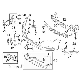 Mazda OE - Front Bumper & Grille - Bumper & Components