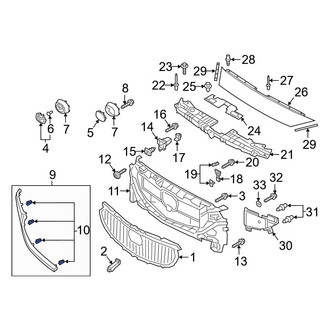Mazda OE - Grille Molding Clip
