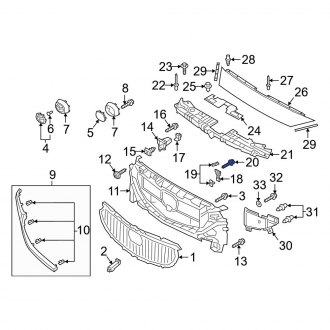 Mazda OE - Grille Screw