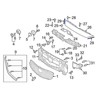 Mazda OE - Right Grille Molding Bracket