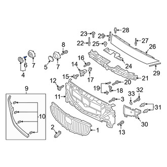 Mazda OE - Grille Emblem Clip