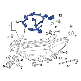 Mazda OE - Front Headlight Wiring Harness
