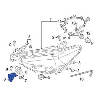 Mazda OE - Left Outer Headlight Bracket