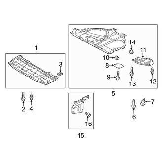 Mazda OE - Radiator Support - Under Cover & Splash Shields
