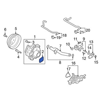 Mazda OE - Engine Water Pump Gasket