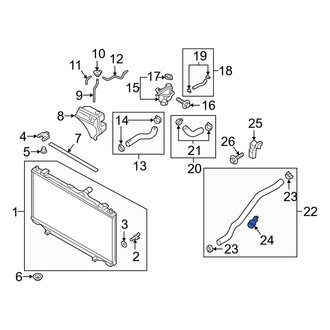 Mazda OE - Radiator Coolant Hose Clip