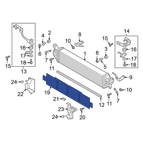 Mazda OE PY8W13551 - Front Grille