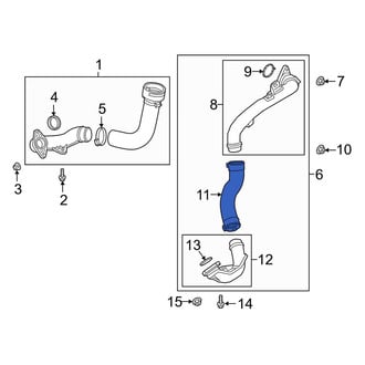 Mazda OE - Center Intercooler Pipe