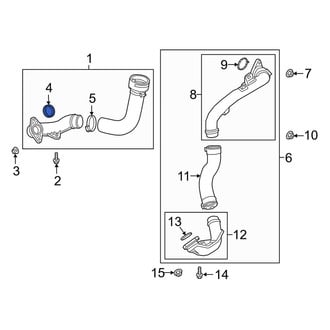 Mazda OE - Left Upper Intercooler Pipe O-Ring