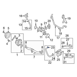 Mazda OE - Outer Engine Oil Cooler Hose Retaining Clamp