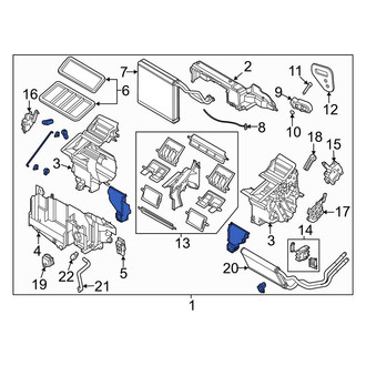 Mazda OE - HVAC Unit Case Assembly