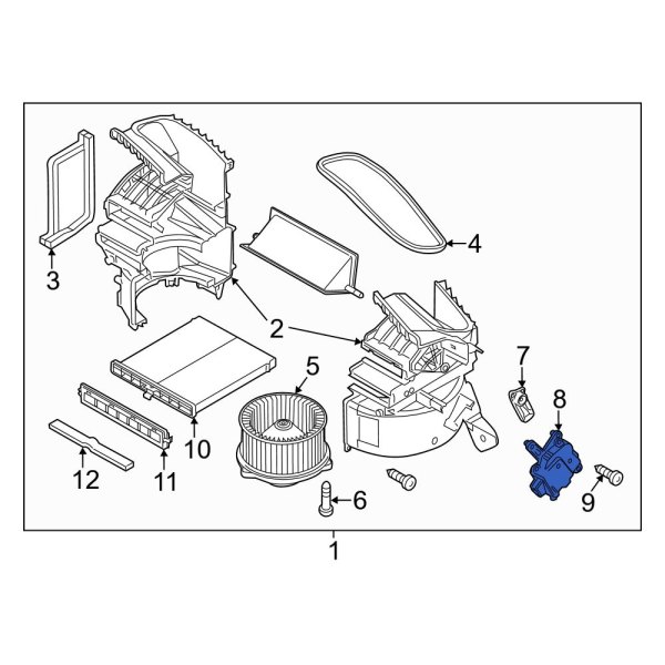 HVAC Air Inlet Door Actuator