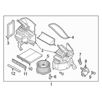 Mazda OE - Air Conditioner & Heater - Blower Motor & Fan