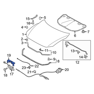 Mazda OE - Hood Latch Cover