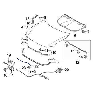 Mazda OE - Front Hood & Trunk Prop Rod