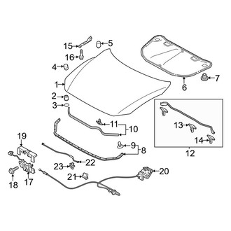 Mazda OE - Hood & Components