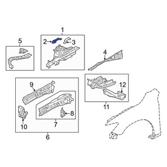 Mazda OE - Right Fender Apron Bracket