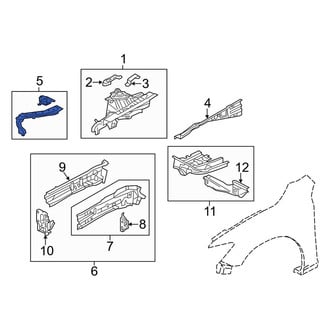 Mazda OE - Front Right Fender Apron Extension
