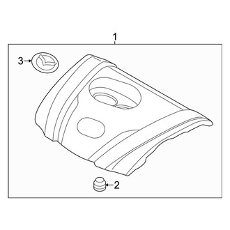 Mazda OE - Engine / Transaxle - Engine Appearance Cover (5 / M Engine VIN Character)