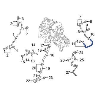 Mazda OE - Engine Coolant Pipe