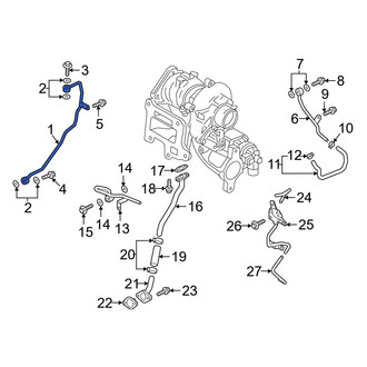 Mazda OE - Turbocharger Oil Line